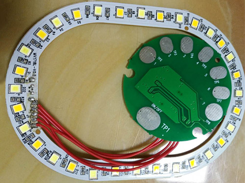 触摸补光灯电路板